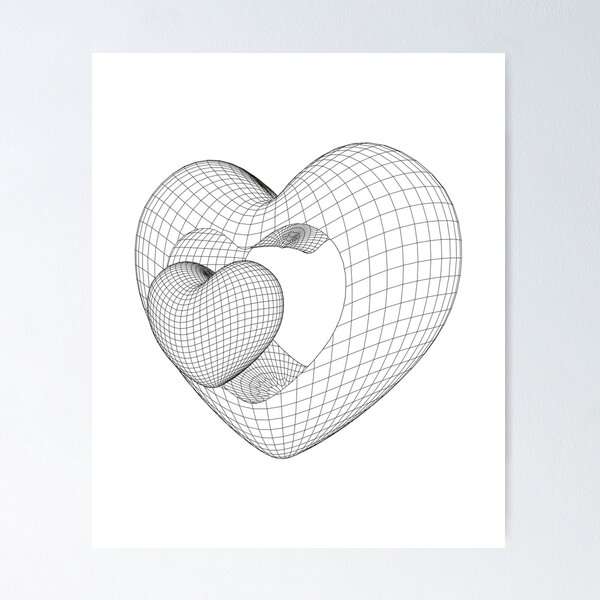 3D red heart stipple points effect, white background. Happy Valentine's  day. Volume pink icon, logo for design. Abstract symbol of love. Graphic 3D  drawing. Vector illustration. Stock Vector | Adobe Stock