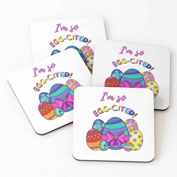 Item preview, I'm So Egg-cited Colorful Easter Eggs designed and sold by SiYDesigns.