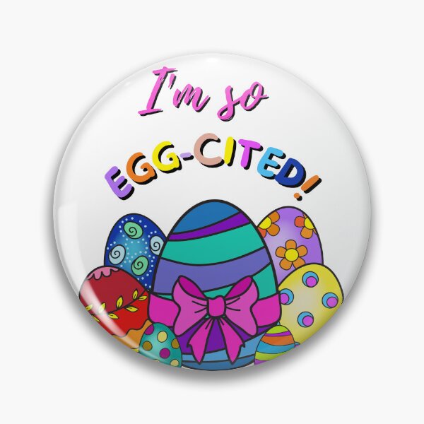 Item preview, I'm So Egg-cited Colorful Easter Eggs designed and sold by SiYDesigns.