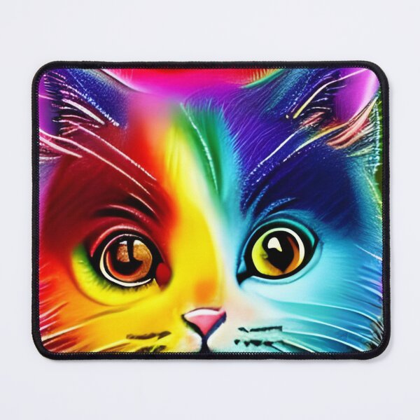 Item preview, Rainbow cute cat artwork designed and sold by The Love Quill.