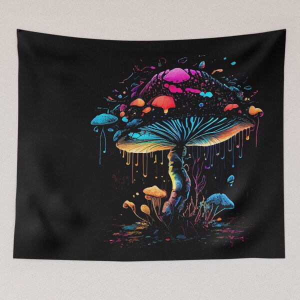 Item preview, Mystical Psychodelic Mushrooms designed and sold by PipikaArt.