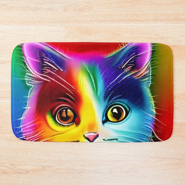 Item preview, Rainbow cute cat artwork designed and sold by The Love Quill.