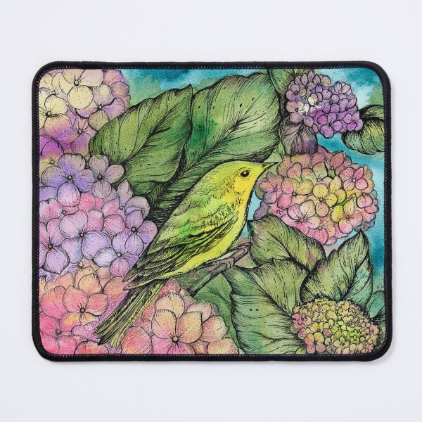 Item preview, Bird & Hydrangea designed and sold by StudioLRM.