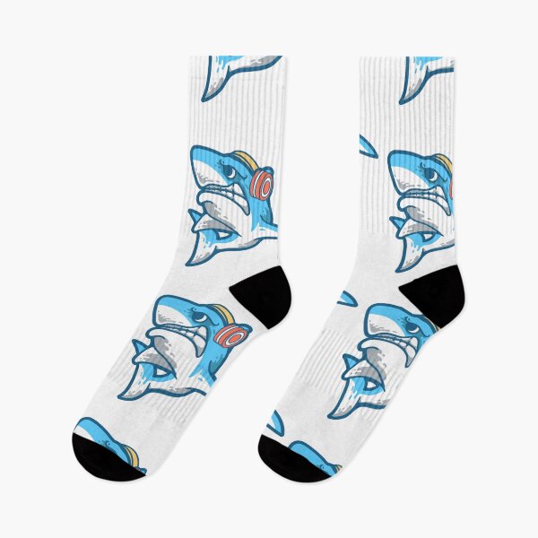 Item preview, Retro Shark listening to Beats designed and sold by mkzmerch.
