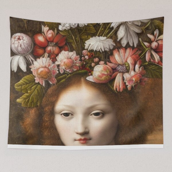 Item preview, Vintage Floral Maiden, Beautiful Flower Aesthetic  designed and sold by Flowerartlovers.
