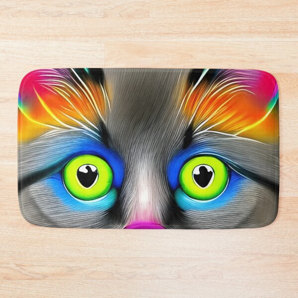Item preview, Rainbow cute cat artwork designed and sold by The Love Quill.