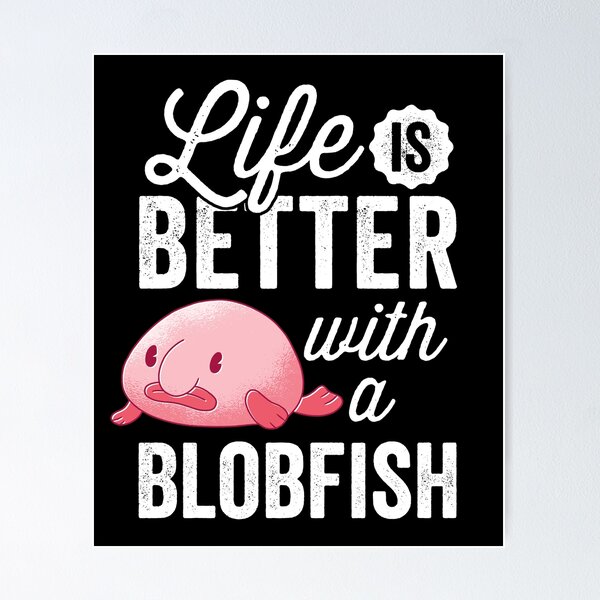 Blob Fish Mounted Print for Sale by SillyFun