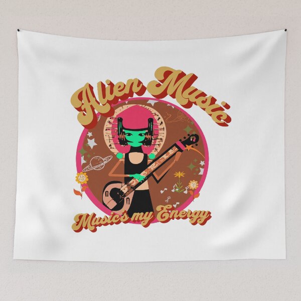 Item preview,  "Alien Music"1 designed and sold by FunnyShopGirl.