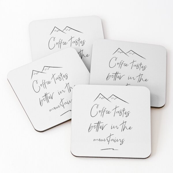 Item preview, Coffee Tastes Better In The Mountains designed and sold by Brain Nectar.