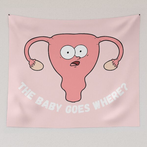 Item preview, Surprised uterus for happy womb day ivf support gift funny uterus designed and sold by Lady-Frost.