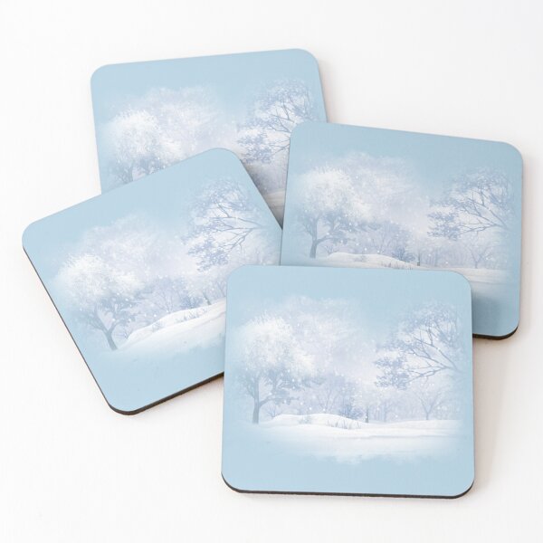 Item preview, Forest under snow, landscape designed and sold by zeljana0504.
