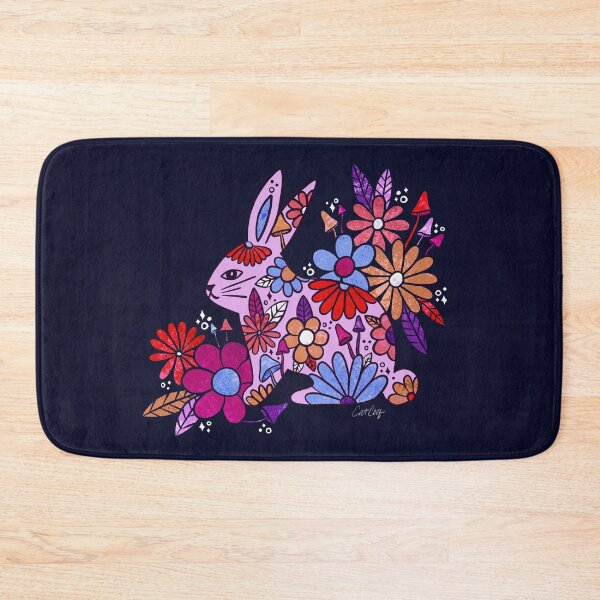 Item preview, Flower Power Bunny – Indigo designed and sold by Cat Coquillette.