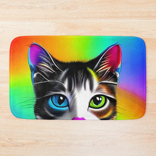 Item preview, Rainbow cute cat artwork designed and sold by The Love Quill.