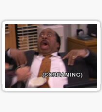 Stanley screaming Sticker
