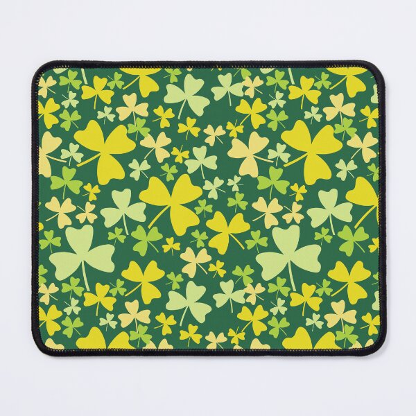 Item preview, Shamrocks Yellow and Green Pattern designed and sold by BartholGraphics.
