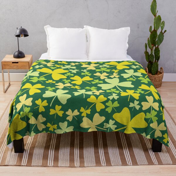 Item preview, Shamrocks Yellow and Green Pattern designed and sold by BartholGraphics.