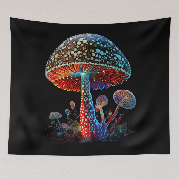 Item preview, Hippie Mystical Mushroom designed and sold by PipikaArt.