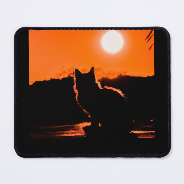 Item preview, Cat watching sunset scene designed and sold by Tooshe.