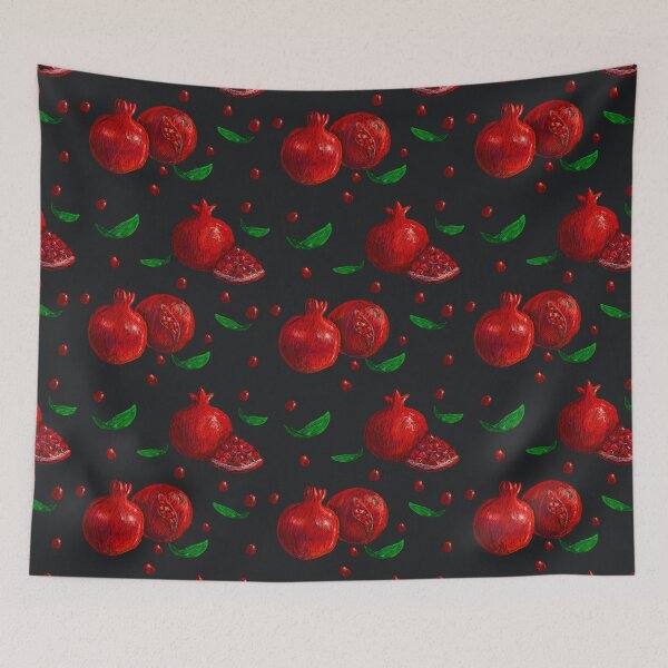 Item preview, Pomegranate pattern in pencil designed and sold by Arzu Abbas.