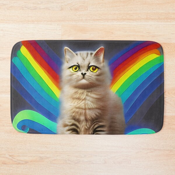 Item preview, Rainbow cute cat artwork designed and sold by The Love Quill.