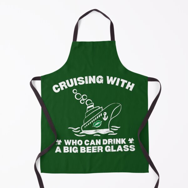 Item preview, Cruising With Who Can Drink a Big Beer Glass Funny St Patrick's day designed and sold by diip.