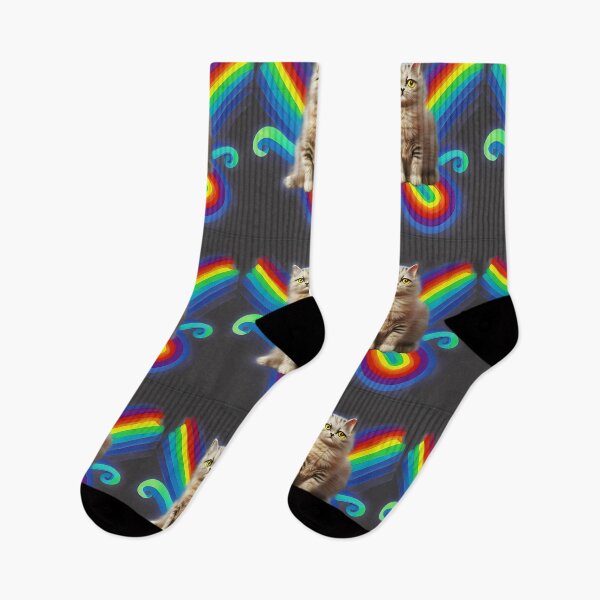 Item preview, Rainbow cute cat artwork designed and sold by The Love Quill.