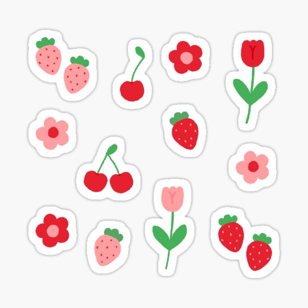 Item preview, Strawberries and cherries designed and sold by leeinthetree.