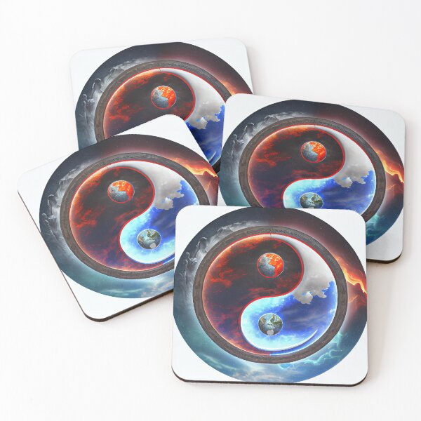 Artikelvorschau, Fire and Ice Yin Yang entworfen und verkauft von OccultDreams.