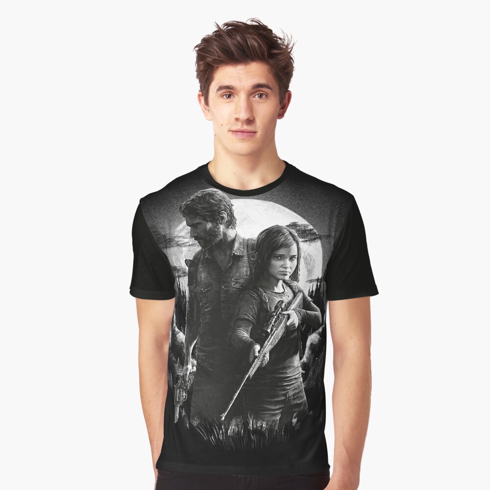 ellie and joel the last of us 2 wallpaper signatures shirt - Limotees