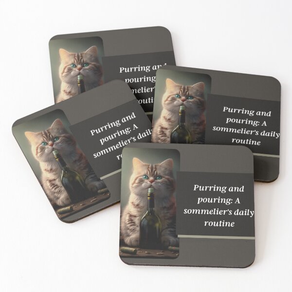 Item preview, Sommelier Cat  and Wine Enthusiast designed and sold by SOMM DIGI ART .
