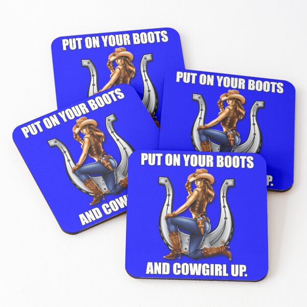 Item preview, Funny Sarcastic Humor Put On Your Boots And Cowgirl Up designed and sold by fantasticdesign.