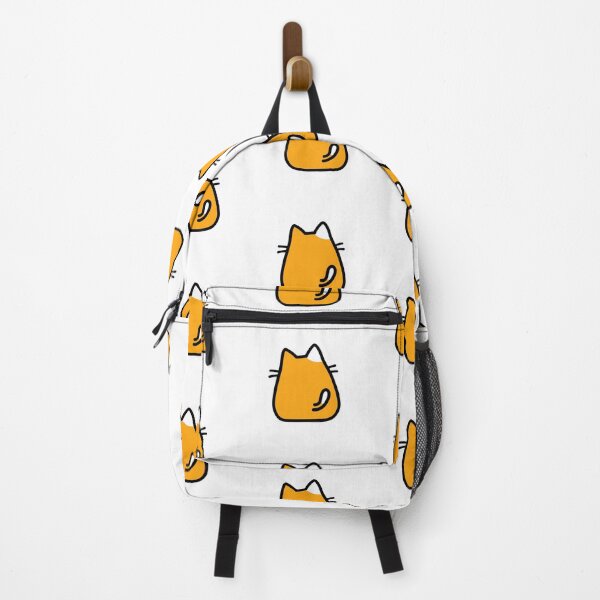 Item preview, White and Orange Cute Cat from the Back Doodle | Orange Spots Cute Cat Doodle designed and sold by RiciPaneto.