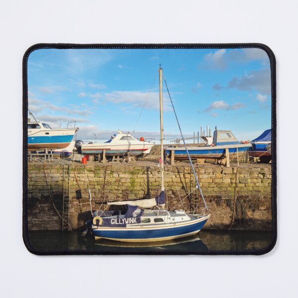 Item preview, Boats and their reflections in Dysart Harbour designed and sold by S-and-W-4ever.