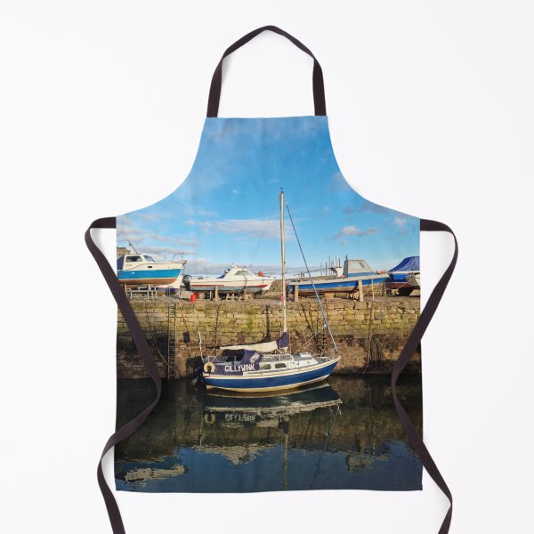 Item preview, Boats and their reflections in Dysart Harbour designed and sold by S-and-W-4ever.