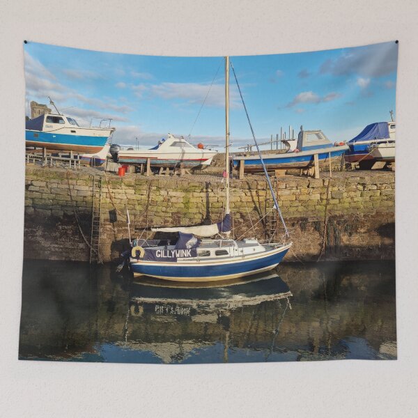 Item preview, Boats and their reflections in Dysart Harbour  designed and sold by S-and-W-4ever.