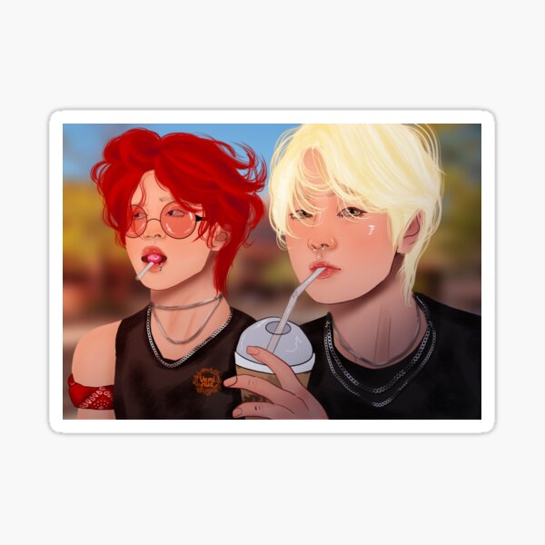 Artikel-Vorschau von Rockstars der Schule Jimin + Taehyung, designt und verkauft von veminus.