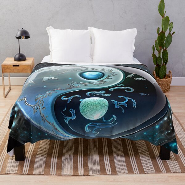Item preview, Ice Crystal Yin Yang designed and sold by OccultDreams.