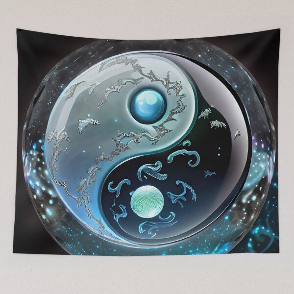 Artikelvorschau, Ice Crystal Yin Yang entworfen und verkauft von OccultDreams.