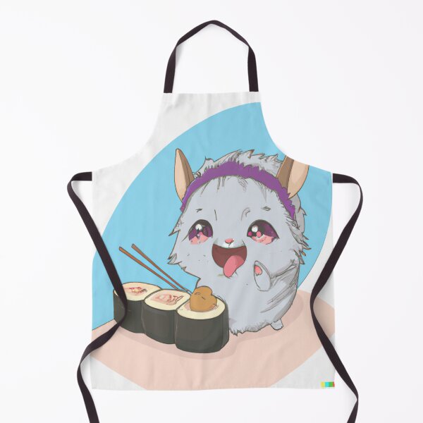 Aperçu de l'œuvre Chibi Anime Chinchilla manger des sushis créée et vendue par RTAH.