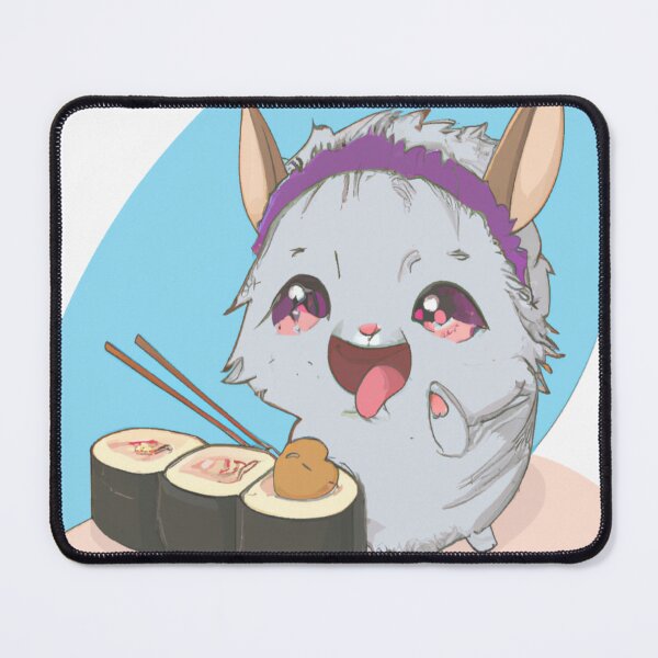 Item preview, Chibi Anime Chinchilla eating Sushi designed and sold by RTAH.