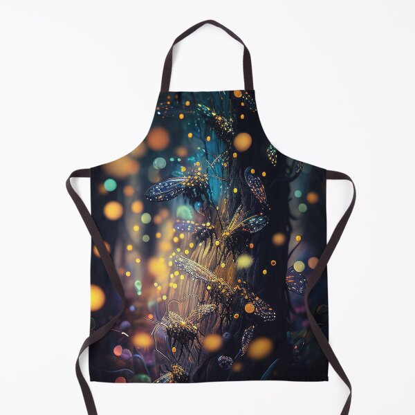 Item preview, Magical glowing neon fairy fireflies in alien forest designed and sold by RK - Shop.