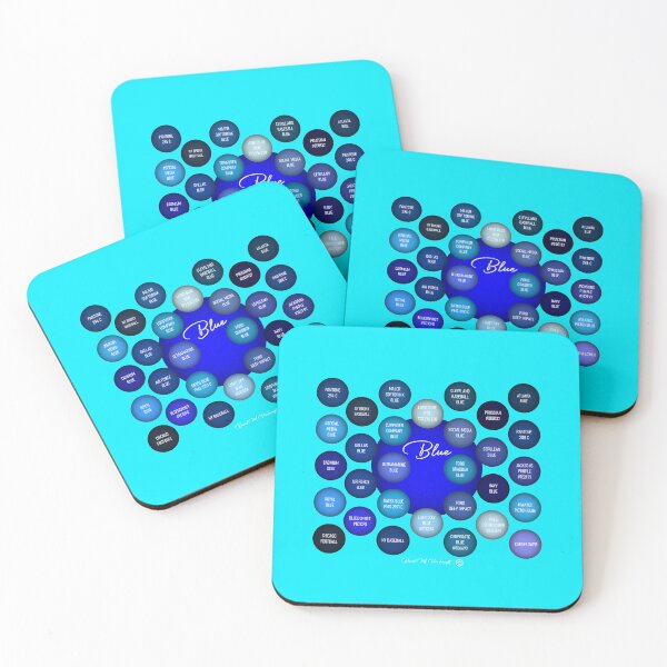Item preview, Blue Honeycomb (with color names) designed and sold by David Vanderwyst.
