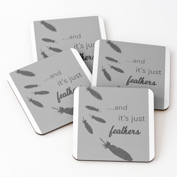 Item preview, "and it's just feathers" Vax'ildan poster designed and sold by Rose Davidson.