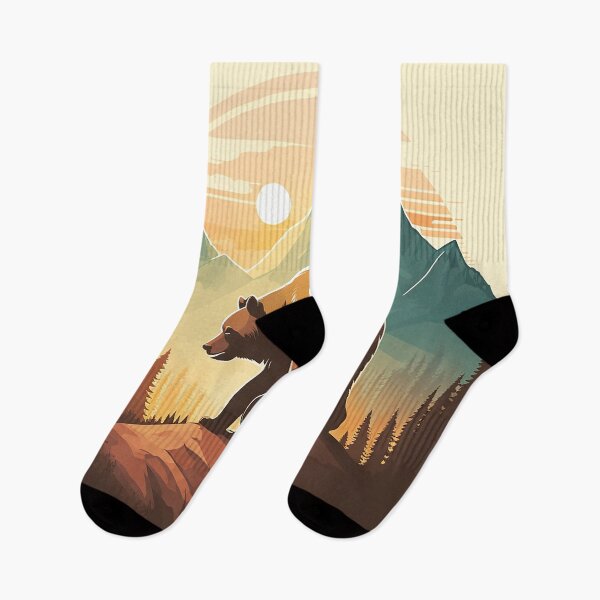 Item preview, Bear and mountains designed and sold by Maryberry96.