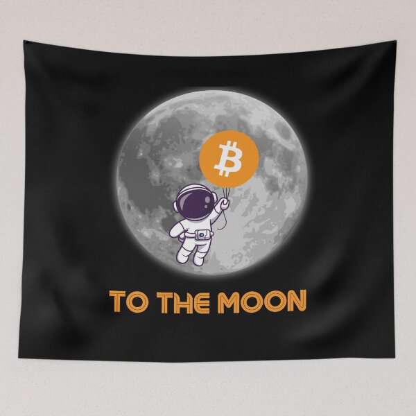 Item preview, Bitcoin to the moon designed and sold by FreeMind-Design.