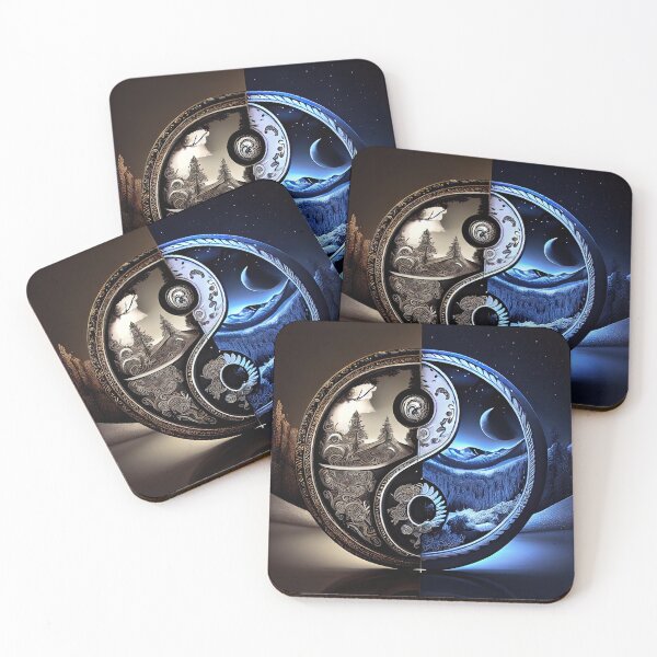 Item preview, Dark Mountain Yin Yang designed and sold by OccultDreams.