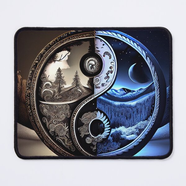 Item preview, Dark Mountain Yin Yang designed and sold by OccultDreams.