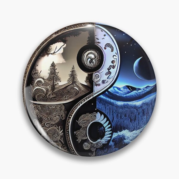 Item preview, Dark Mountain Yin Yang designed and sold by OccultDreams.