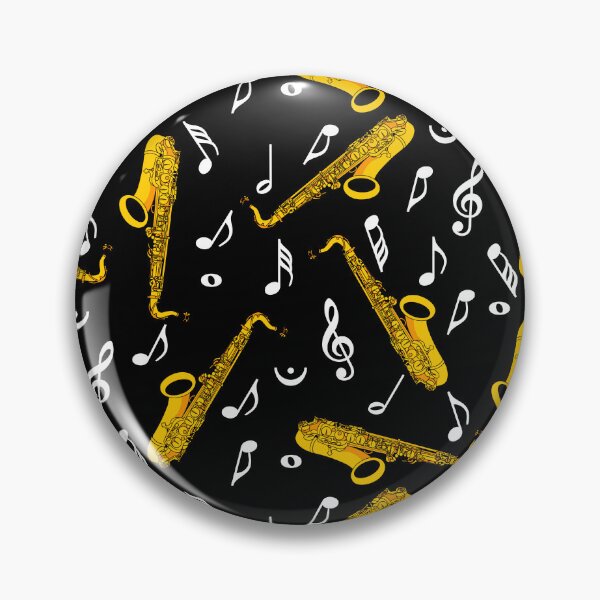 Item preview, Saxophone Music Notes Pattern designed and sold by BartholGraphics.