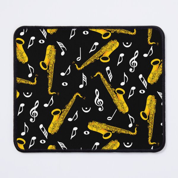 Item preview, Saxophone Music Notes Pattern designed and sold by BartholGraphics.